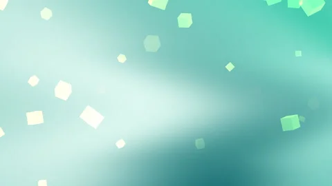 Floating pastel cubes populate a teal gradient background. Stock Footage 301755366
