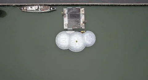 Floating Pavilion Rotterdam Stock Photos