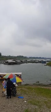 Floating pier Stock Photos