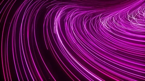 Floating pink glowing particles trails background loop. Creative flow point.. Stock Footage 246995199