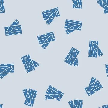 Floating plastic bottles ocean glyph seamless pattern イラスト素材