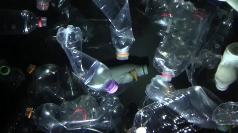 Floating plastic waste in the water Stock Footage 59093401