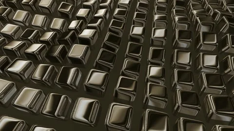 Floating Platinum Cubes, Background, Exclusive, Reflection Stock Footage 270413313