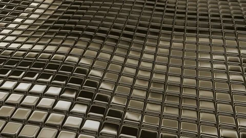 Floating Platinum Cubes, Background, Exclusive, Unique Design Stock Footage 270413628