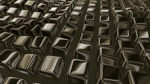 Floating Platinum Cubes, Background, Reflection, Exclusive Stock Footage 270413280