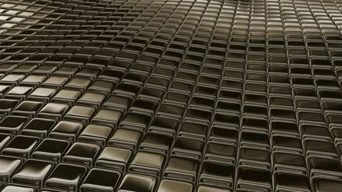 Floating Platinum Cubes, Background, Unique Design, Exclusive Stock Footage 270413606