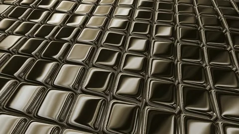 Floating Platinum Cubes, Exclusive, Reflection, Background Stock Footage 270413480