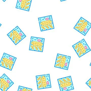 Floating power plant vector seamless pattern 库存插图