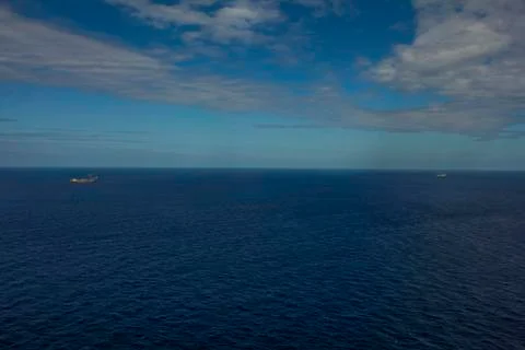 Floating production, storage and offloading (FPSO) vessel. Stock Photos