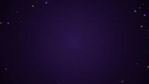 Floating Purple and Orange Particles on a Dark Blurred Background Stock Footage 339925629