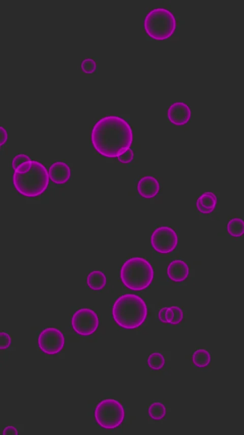 Floating purple bubbles animation with dark background dynamic motion and g.. Vídeo Stock 330511564