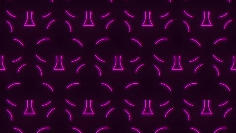 Floating purple circles on black background pattern of circles in circular Vídeos de archivo 279608122