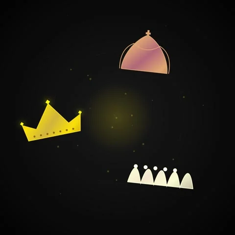 Floating pyramid shapes and geometric pattern in abstract space Stock Footage 344776976