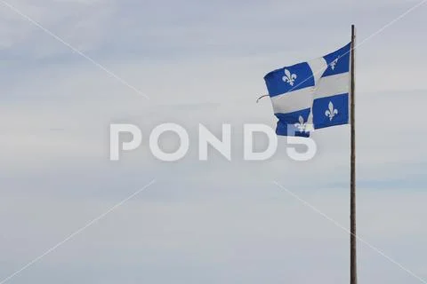 Floating Quebec Flag