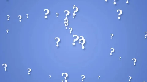 Floating question marks against blue background motion graphic for digital .. 스톡 동영상 341679446