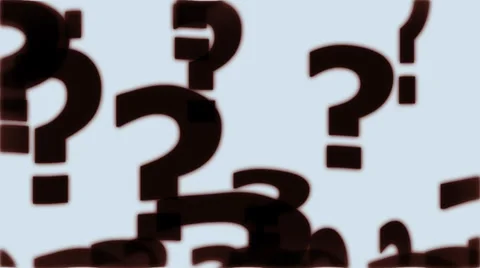 Floating Question Marks Stock Footage 34753703