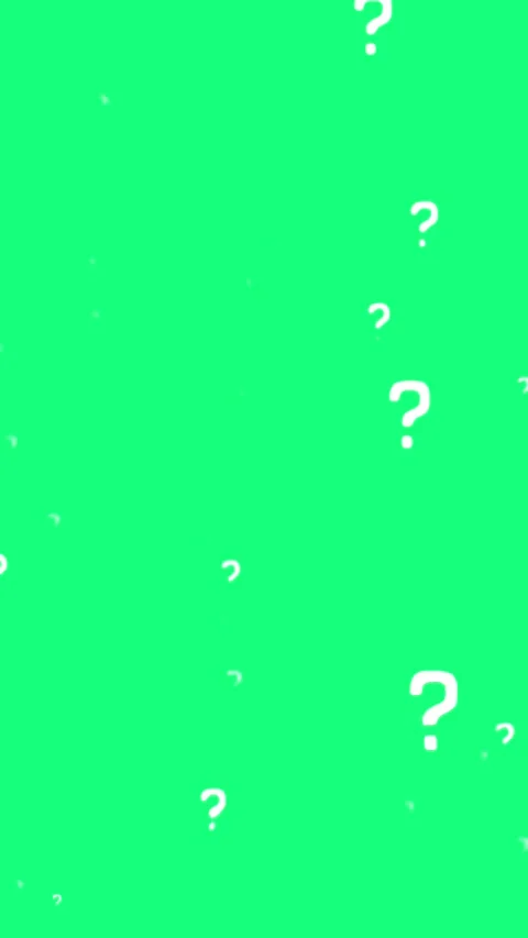 Floating question marks green screen vertical background symbol animation Stock Footage 315346253