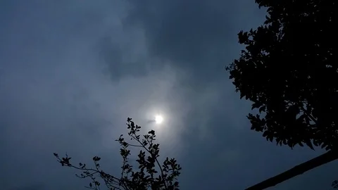 Floating rainy clouds over the mountain and village area Uttarakhand Stock Footage 103931902