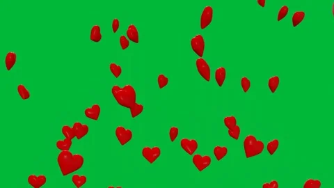 Floating Red 3D Heart Particles in A Seamless Loop 스톡 동영상 229659430
