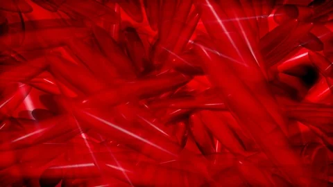 Floating red abstract shapes Stock-Footage 82251192