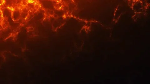 Floating red ashes and glowing ember particles in dark space with smoky atm.. 스톡 일러스트