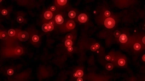 Floating Red Concentric Glow Dots Abstract Motion Background Loop 2 Stock Footage 101706361