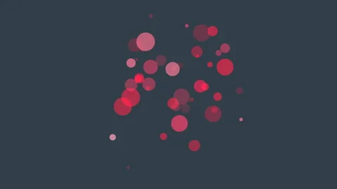 Floating red dots create mesmerizing circular pattern Stock-Footage 292957146