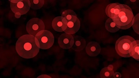 Floating Red Glow Dots Abstract Motion Background Loop 1 Stock Footage 100991236
