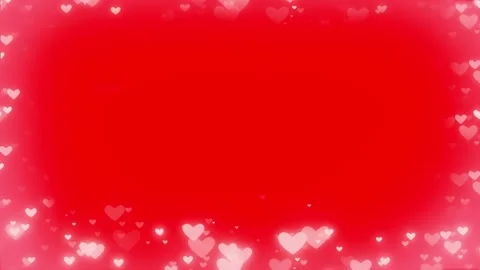 Floating red hearts background Video stock 340755592