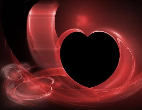 Floating red hearts Stock Illustration