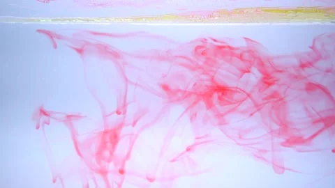 Floating red paint pattern in water for background use. Stockbeeldmateriaal 189705847