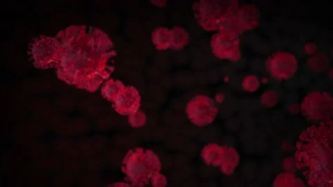 Floating Red Viruses Background Stock-Footage 165195570