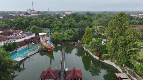 Floating Resto Sleman Stock Footage 310024566