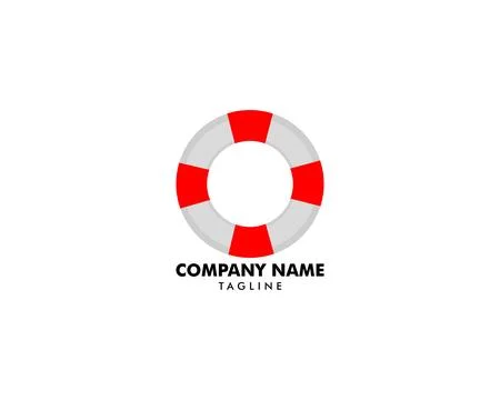 Floating Ring Creative Concept Logo Design Template Stock Illustration