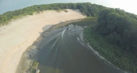 Floating on a River  Vídeo Stock 90545134