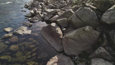 Floating river in Norway Video stock 248431941