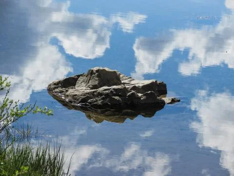 Floating rock Stock Photos