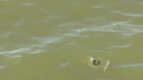 Floating Rubbish Stock Footage 120462066