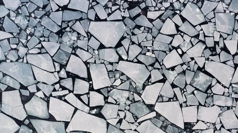 Floating sea of ice background with waves Stock Footage 103467058