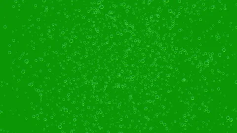 Floating Shiny Bubbles Animation on Green Screen Background Stock Footage 306578597