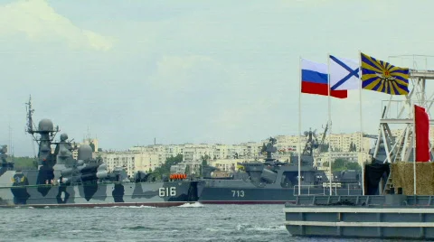 The floating ship Stock Footage 619436