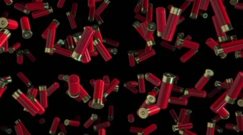 Floating Shotgun Shells 3 库存影片 58931512