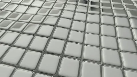 Floating Silver Cubes, Background, Exclusive, Reflection Stock Footage 270412253