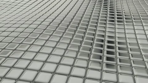 Floating Silver Cubes, Background, Unique Design, Exclusive Stock Footage 270412284