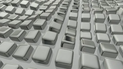 Floating Silver Cubes, Exclusive, Background, Reflection Stock Footage 270412262