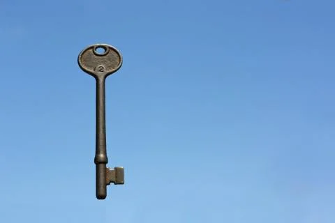Floating skeleton key Stock Photos