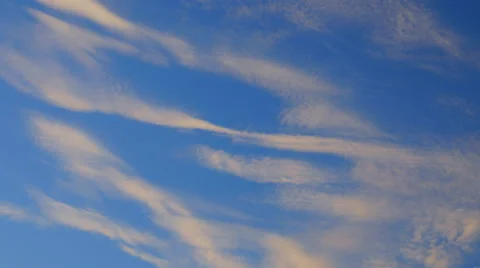 Floating in the sky cirrus clouds Stock Footage 47823019