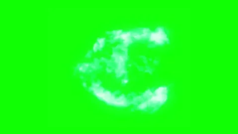 Floating Smoke Effect Green Screen Chroma Key Animation Video Footage Stock Footage 322161483