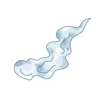 Floating smoke Stock Illustration