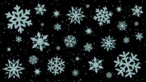 Floating Snow Wallpaper Animation Black Stock Footage 320098978